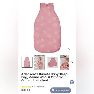 Woolino 2-24 months 4 season ultimate Pink Baby Sleep Sack